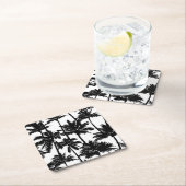 Palm Tree Pattern Rechteckiger Pappuntersetzer (Vor Ort)