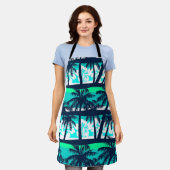 Palm tree pattern schürze (Getragen)