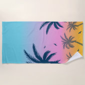 Palm Tree Pattern Strandtuch (Vorderseite)