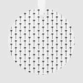 Palm Tree Pattern Travel LOCATION Wüste Chic Ornament (Rückseite)