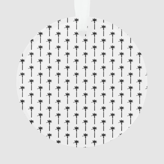 Palm Tree Pattern Travel LOCATION Wüste Chic Ornament (Rückseite)