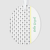 Palm Tree Pattern Travel LOCATION Wüste Chic Ornament (Vorderseite)