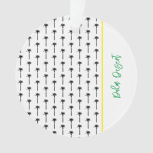 Palm Tree Pattern Travel LOCATION Wüste Chic Ornament