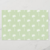 palm tree patterned scrapbooking paper flyer (Vorne)