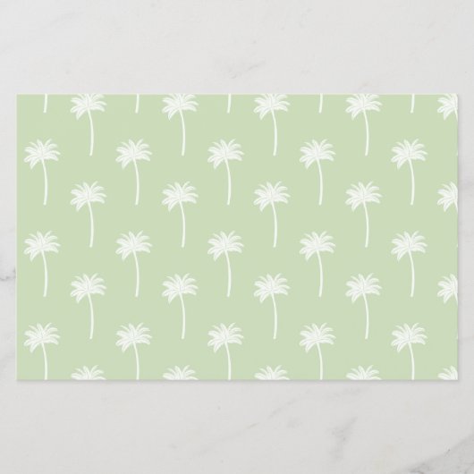 palm tree patterned scrapbooking paper flyer (Vorne)