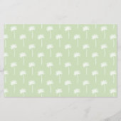 palm tree patterned scrapbooking paper flyer (Hinten)