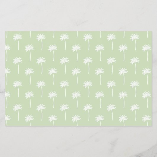 palm tree patterned scrapbooking paper flyer (Hinten)