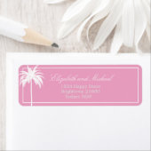 Palm Tree Pink Elegante Moderner Chic (Insitu)