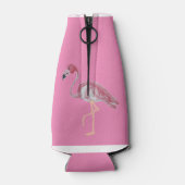 Palm Tree Pink Flamingo Flamingos Can Flaschenkühler (Rückseite)