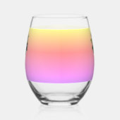 Palm Tree Pink Gelb Lila Trinkbehälter Set Weinglas Ohne Stiel (Links)