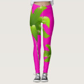 Palm Tree Pink Leggings (Vorderseite)
