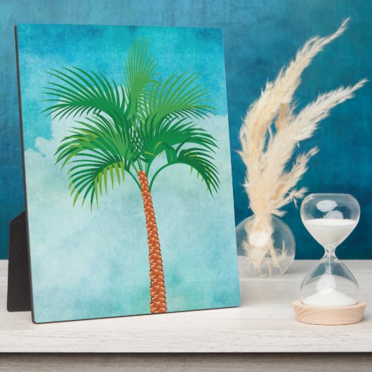 Palm Tree Plaque Fotoplatte (Seite)