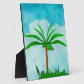 Palm Tree Plaque Fotoplatte (Seite)