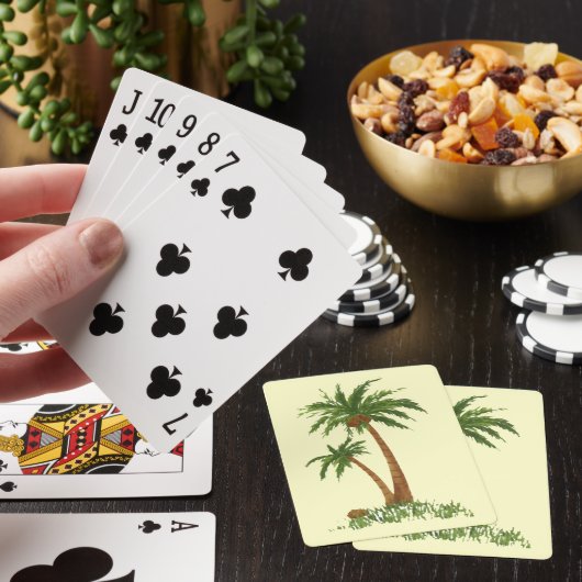 Palm Tree Playing Cards Spielkarten (In Situ)