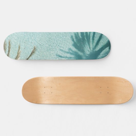 Palm Tree Pool Dream #2 #wall #art Skateboard (Horizontal)