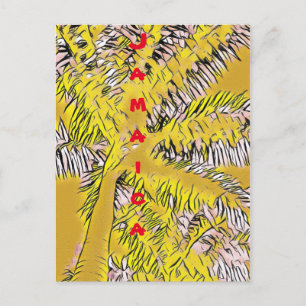 PALM TREE POP ART POSTCARD POSTKARTE