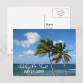 Palm Tree Postcard Postkarte (Vorne/Hinten)