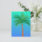 Palm Tree Postcard Postkarte (Stehend Vorderseite)