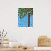 Palm Tree Poster von Julia Hanna (Küche)