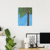 Palm Tree Poster von Julia Hanna (Heimbüro)