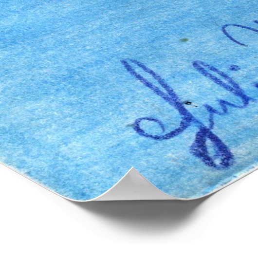 Palm Tree Poster von Julia Hanna (Ecke)