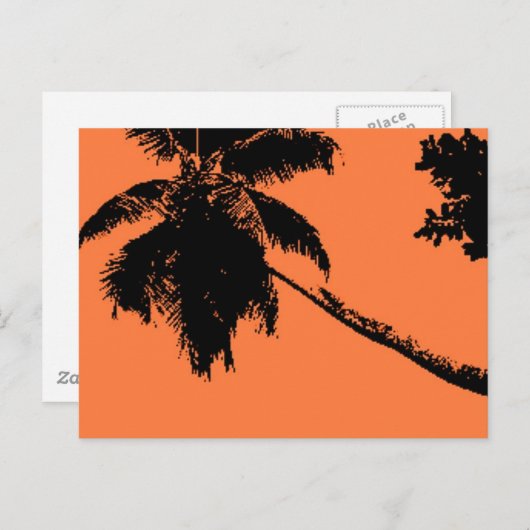 Palm Tree Postkarte (Vorne/Hinten)