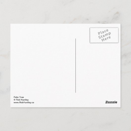 Palm Tree - Postkarte (Rückseite)