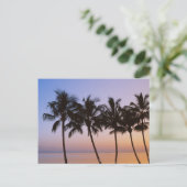 Palm tree postkarte (Stehend Vorderseite)