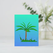 Palm Tree Postkarte (Stehend Vorderseite)