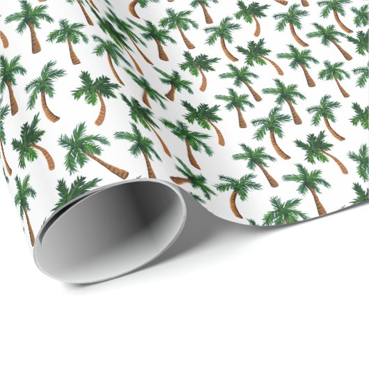 Palm Tree Print Geschenkpapier (Rolleneckpunkt)