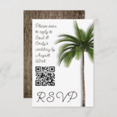 Palm Tree QR code Event Wedding RSVP (Vorne/Hinten)