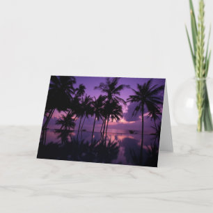 Palm Tree Reflection Karte