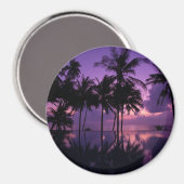 Palm Tree Reflection Magnet (Vorderseite/Rückseite)