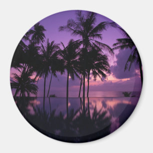 Palm Tree Reflection Magnet