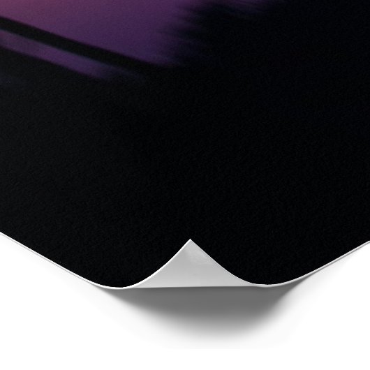 Palm Tree Reflection Poster (Ecke)