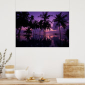 Palm Tree Reflection Poster (Küche)