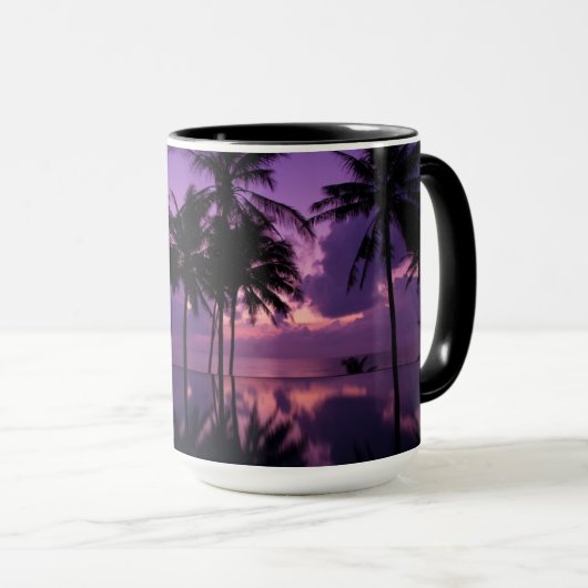 Palm Tree Reflection Tasse (VorderseiteRechts)
