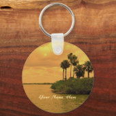 Palm Tree Reverie Custom Schlüsselanhänger (Vorderseite)