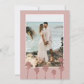 Palm Tree Romance Wedding Suite Save the Date (Rückseite)