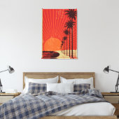 Palm Tree Row Leinwanddruck (Insitu (Schlafzimmer))