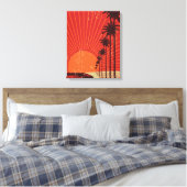 Palm Tree Row Leinwanddruck (Insitu (Schlafzimmer))