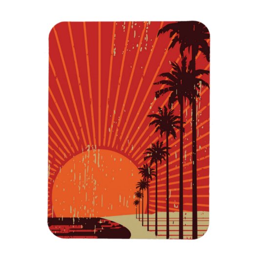 Palm Tree Row Magnet (Vertikal)