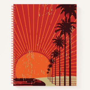 Palm Tree Row Notizblock