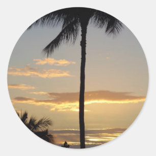 Palm Tree Runder Aufkleber