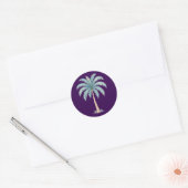 Palm Tree Runder Aufkleber (Umschlag)