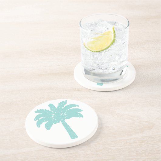 Palm Tree Sandstone Untersetzer (Seite)