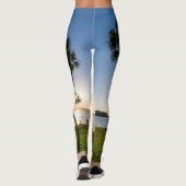 Palm Tree Scheren Silhouette Leggings (Rückseite)
