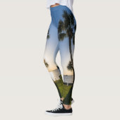 Palm Tree Scheren Silhouette Leggings (Links)