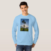 Palm Tree Scheren Silhouette Long Sleeve T - Shirt (Vorne ganz)