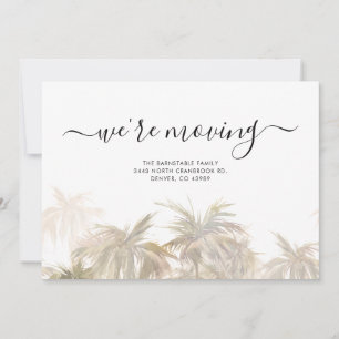 Palm Tree Schrift Bewegliche Ankündigungskarte Dankeskarte